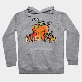 Pumpkin dental teeth tooth fall design Hoodie